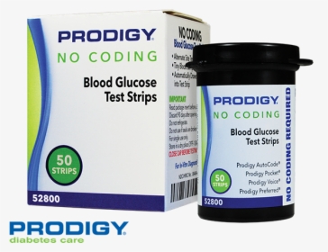 Prodigy® No Coding Blood Glucose Test Strips- Box & - Prodigy No Coding Blood Glucose Test Strips, HD Png Download, Free Download