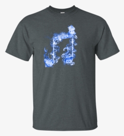 Blue Fire Two Eighth Note T-shirt, HD Png Download, Free Download