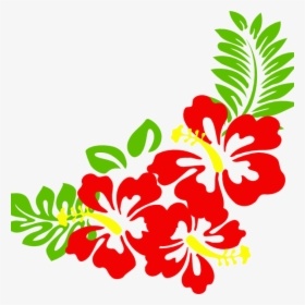Hawaiian Border Clip Art Hawaiian Flower Clip Art Borders - Hawaiian Flower Clipart, HD Png Download, Free Download