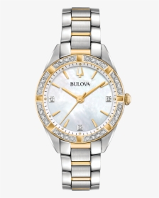Bulova Ladies Sutton Diamond Two-tone Watch - Women's Diamond Bulova Watch, HD Png Download, Free Download