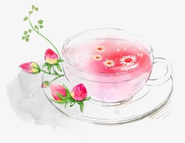 Hibiscus Tea Png - Fundo Com Flores Png, Transparent Png, Free Download