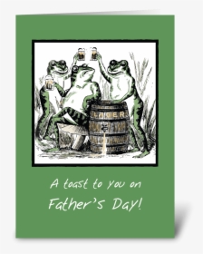 Father’s Day Funny Frogs Toasting Greeting Card - 70th Birthday Brother, HD Png Download, Free Download