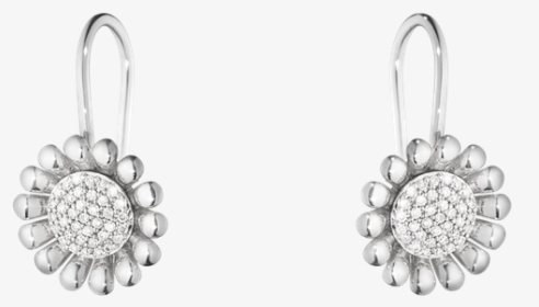 Sterling Silver With Brilliant Cut Diamonds"     Data - Georg Jensen Sunflower Earrings, HD Png Download, Free Download