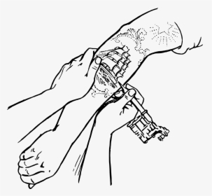 Hand Hand Tattoo Png, Transparent Png, Free Download