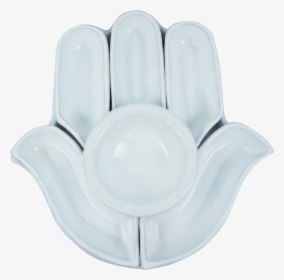Hand Shaped Hamsa Apetizer Plate"  Class="lazyload - Saucer, HD Png Download, Free Download