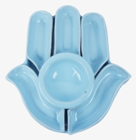Hand Shaped Hamsa Apetizer Plate"  Class="lazyload - Saucer, HD Png Download, Free Download