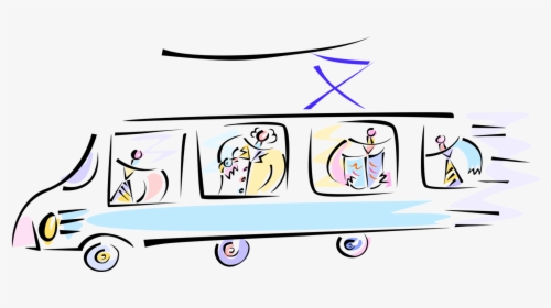 Streetcar Vector Cartoon, HD Png Download, Free Download