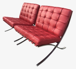 1960s Vintage Knoll Stainless Steelbarcelona Chair - Studio Couch, HD Png Download, Free Download