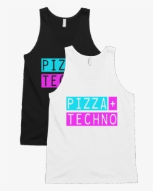 Pizza And Techno Both Shirts - Active Tank, HD Png Download, Free Download
