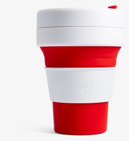 Stojo Pocket Cup Red Expanded - Stojo Collapsible Cup 12oz, HD Png Download, Free Download