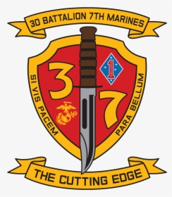 3rd Battalion, 7th Marines Modern Insignia, Current - 1st Battalion 5th Marines, HD Png Download, Free Download