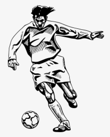 Beschriftung & Druck - Black And White Soccer, HD Png Download, Free Download