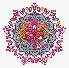 Mandala Colorful Emotions Stickers Beautiful Png Download - Mandala Design Vector, Transparent Png, Free Download