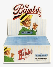Big Bambu Pure Hemp Rolling Papers - Bambu Classic Rolling Papers, HD Png Download, Free Download