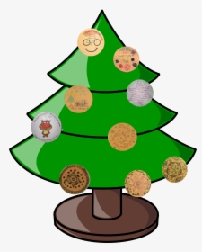 Transparent Happy New Year 2017 Clipart - Mini Christmas Tree Cartoon, HD Png Download, Free Download