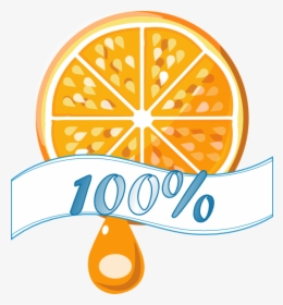 100 Orange Juice Logo, HD Png Download, Free Download
