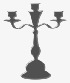 Candelabra 01 Clip Arts - Candle Holder Clipart Black And White, HD Png Download, Free Download