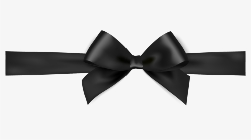 Transprent Png Free Download Angle Necktie Product - Transparent Ribbon Black Bow, Png Download, Free Download
