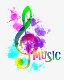 Music Notes Clipart Rainbow - Rainbow Music Notes Clipart, HD Png Download, Free Download
