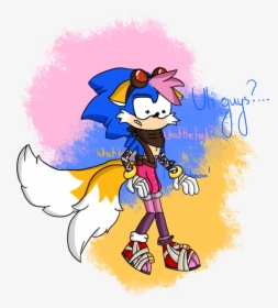 Sonic, Amy And Tails Fusion [sonic Boom] By Zendpixie - Sonic X Tails Boom, HD Png Download, Free Download