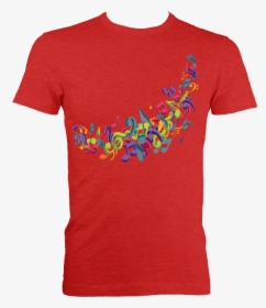 Colorful Music Notes Fitted T-shirt - Royal College Of Art Shirt, HD Png Download, Free Download