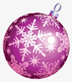 Pink Christmas Ornament Png - Purple Christmas Ball Png, Transparent Png, Free Download