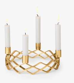 Advent Candle Holder Oe25 5 Cm Gold Plated Karen Blixen - Rosendahl Karen Blixen, HD Png Download, Free Download