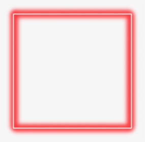 Red Neon Square Border Png Freetoedit Neon Square - Transparent Red Neon Png, Png Download, Free Download