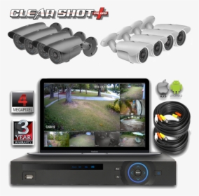 8 Channel 4mp Dvr Surveillance System - 3 Year Warranty, HD Png Download, Free Download