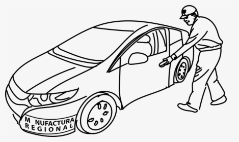 Transparent Carros Animados Png - Hombre Subiendo A Un Auto, Png Download, Free Download