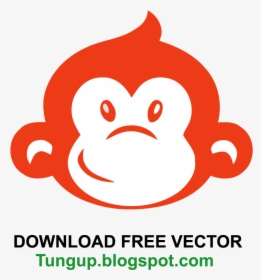 Logo Vector Premium Face Monkey Funny - Monkey Face Cartoon Vector, HD Png Download, Free Download
