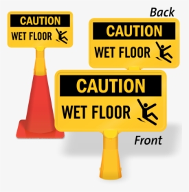 Wet Floor Coneboss Sign - Caution Sign Men At Work, HD Png Download, Free Download
