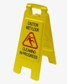 Floor Signs - Yellow - Wet Floor Sign, HD Png Download, Free Download