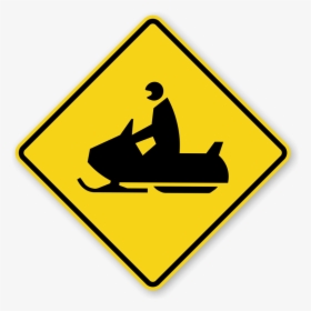 Crossing Signs Snowmobile Crossing Signs X W11 - Snowmobile Crossing Sign, HD Png Download, Free Download