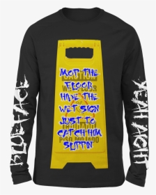 Caution Sign Long Sleeve Tee - T-shirt, HD Png Download, Free Download