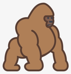Collection Clipart Png Gorilla - King Kong Cartoon Vector, Transparent Png, Free Download