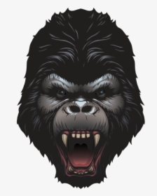 Clip Art Printed Vinyl Scary Screaming - Gorilla Avatar Ps4, HD Png Download, Free Download