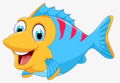 Fish,fish,cartoon,clip - Cute Fish Clipart, HD Png Download, Free Download