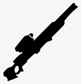 Sniper Gun Silhouette - Sniper Rifle, HD Png Download, Free Download