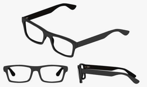 Three Views Of Rectangle Frame Glasses - Gucci 0278, HD Png Download, Free Download