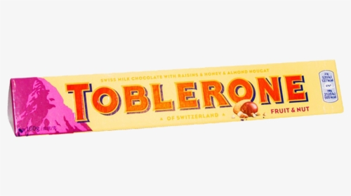 Toblerone Fruit & Nut Chocolate 100 Gm - Sparkler, HD Png Download, Free Download