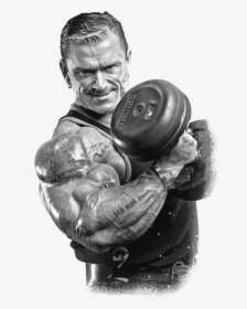 Lee Priest Bodybuilding Black And White Muscular Development - Lee Priest Black And White, HD Png Download, Free Download