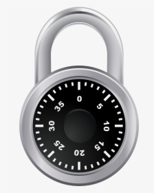 Modern Lock Png Clip Art - Combination Lock, Transparent Png, Free Download