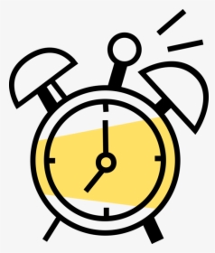 Vector Illustration Of Alarm Clock Ringing Its Morning - Temporal Icon Png, Transparent Png, Free Download