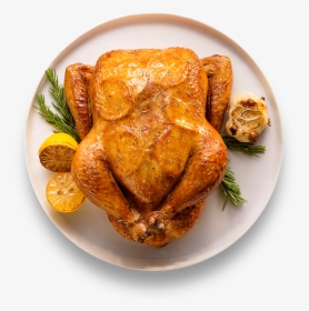 Transparent Rosemary Clipart - Roasted Chicken Top View, HD Png Download, Free Download