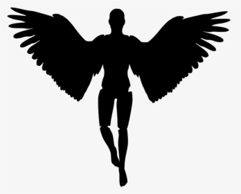 Transparent Christian Angel Clipart - Male Angel Silhouette, HD Png Download, Free Download