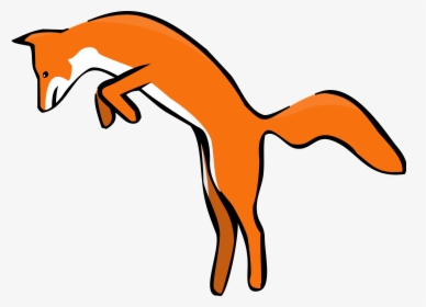 None - Jumping Fox Clipart, HD Png Download, Free Download