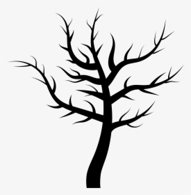 Barren Tree Silhouette Big - Waiting For Godot Art, HD Png Download, Free Download