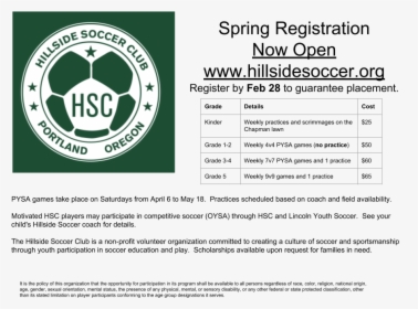 Springregistrationflyer - Circle, HD Png Download, Free Download