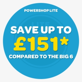 Powershop Lite Average Yearly Energy Saving - Circle, HD Png Download, Free Download